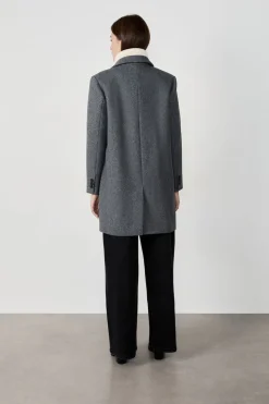 Sale ETAM Abrigo corto GRIS