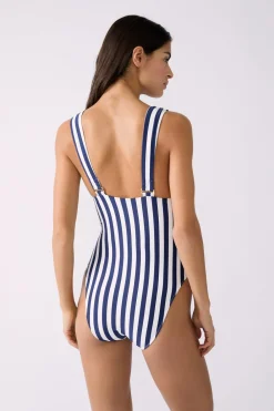 Discount ETAM Bañador de una pieza a rayas ESTAMPADO