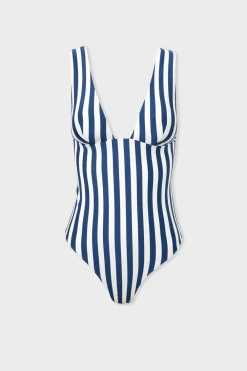 Discount ETAM Bañador de una pieza a rayas ESTAMPADO