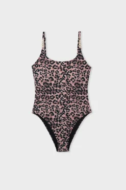 Discount ETAM Bañador estampado leopardo ESTAMPADO FONDO MARR&Oacute;N