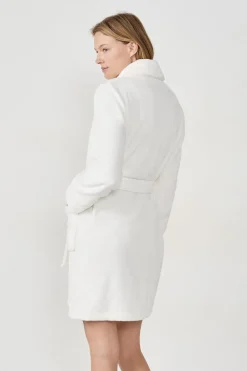 Outlet ETAM Bata efecto terciopelo BLANCO ROTO