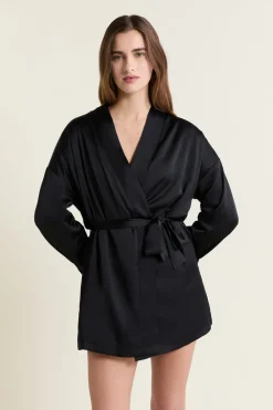 Clearance ETAM Bata interior de forro polar NEGRO