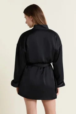 Clearance ETAM Bata interior de forro polar NEGRO