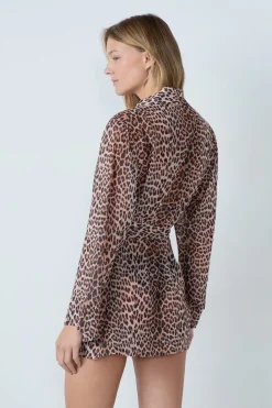Sale ETAM Bata satinada con de leopardo ESTAMPADO