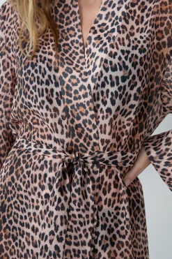 Sale ETAM Bata satinada con de leopardo ESTAMPADO