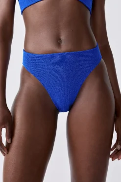 Online ETAM Bikini de pierna alta con braguita elástica AZUL REAL