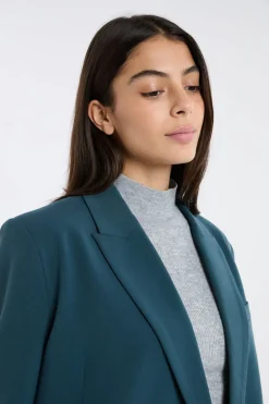 Online ETAM Blazer con cierre cruzado VERDE PATO