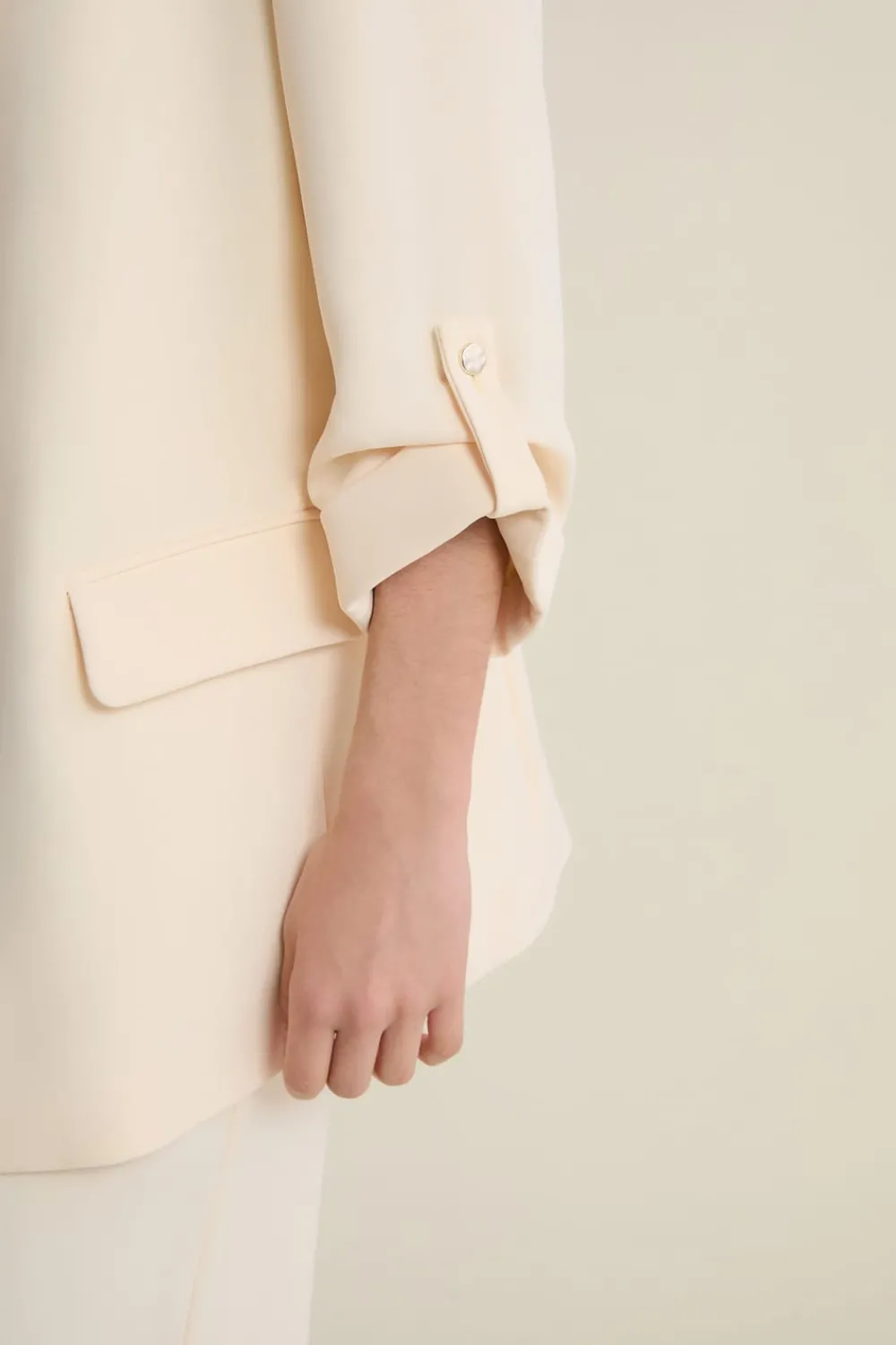 Discount ETAM Blazer manches longues VANILLE
