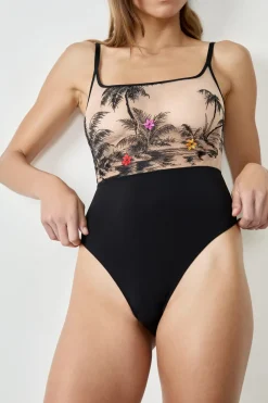 Hot ETAM Body bordado NEGRO