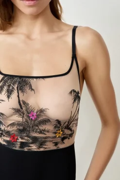 Hot ETAM Body bordado NEGRO
