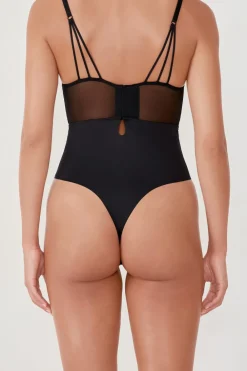 ETAM Body con aros de encaje NEGRO