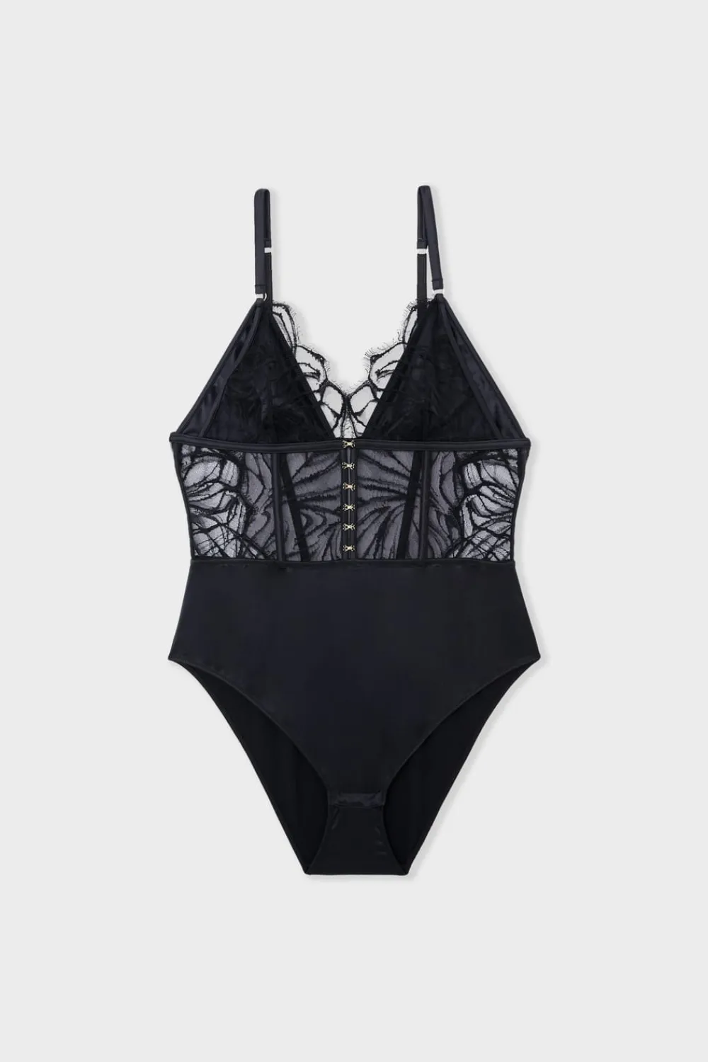 Outlet ETAM Body de encaje NEGRA