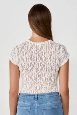 Discount ETAM Body de encaje transparente ECRU