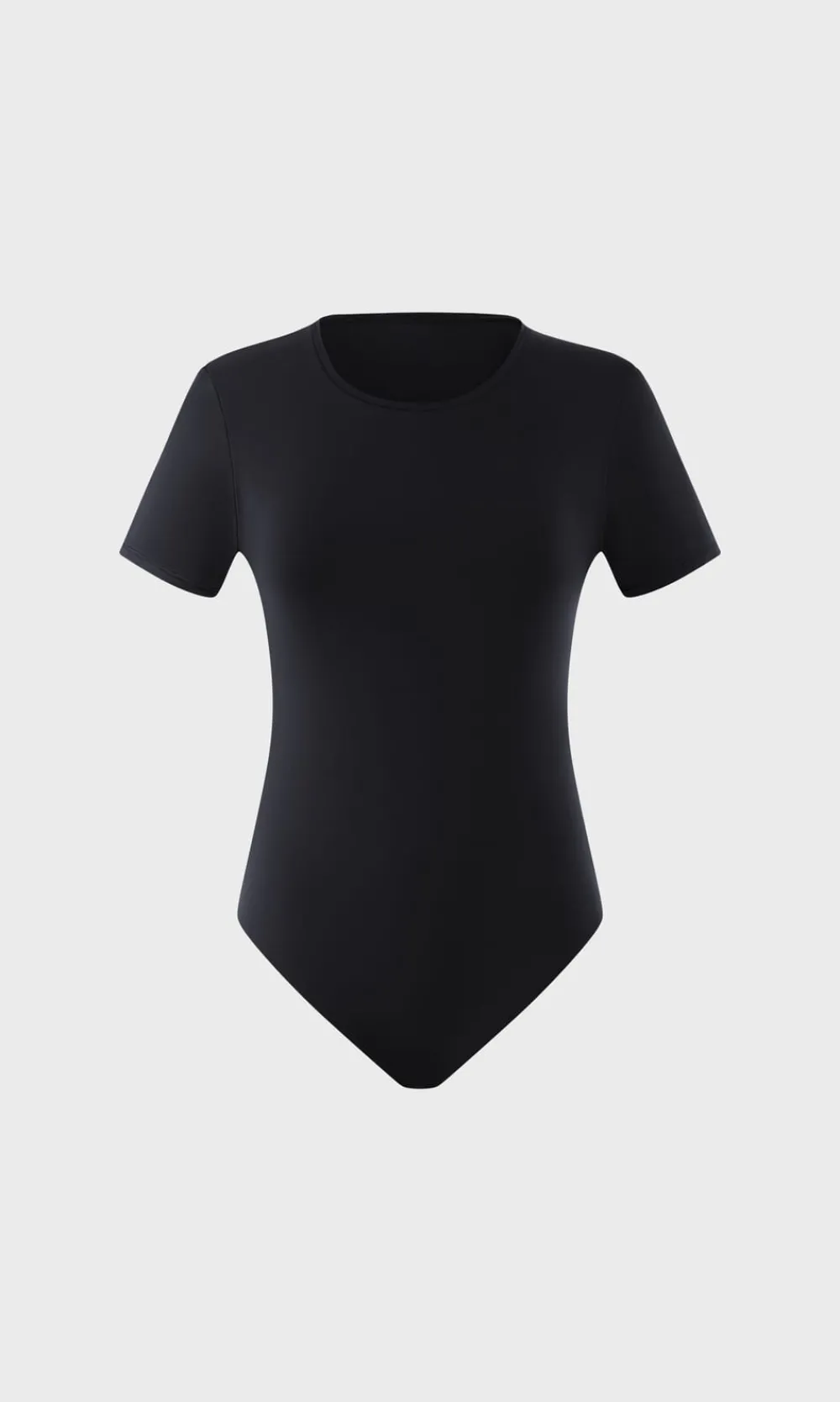 Clearance ETAM Body de manga corta de microfibra NEGRO