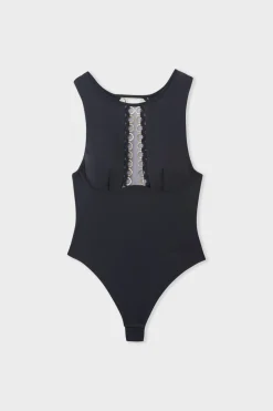 Sale ETAM Body de microfibra NEGRO