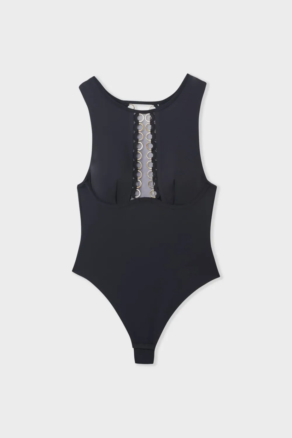 Sale ETAM Body de microfibra NEGRO
