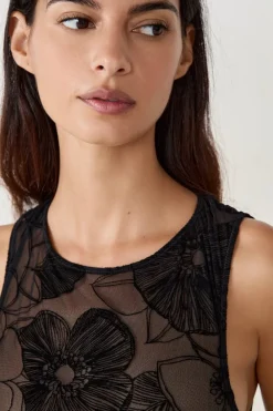 Best ETAM Body sin mangas con motivos NEGRO