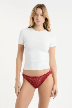 Outlet ETAM Braga bloomer estampada ROJO