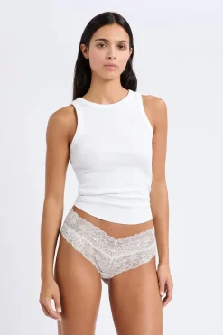 Clearance ETAM Braga brasileña con forma de V en encaje PERLA