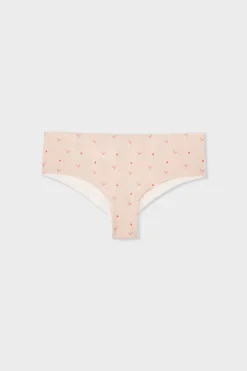 Clearance ETAM Braga brasileña de microfibra sin costuras con estampado BLUSH