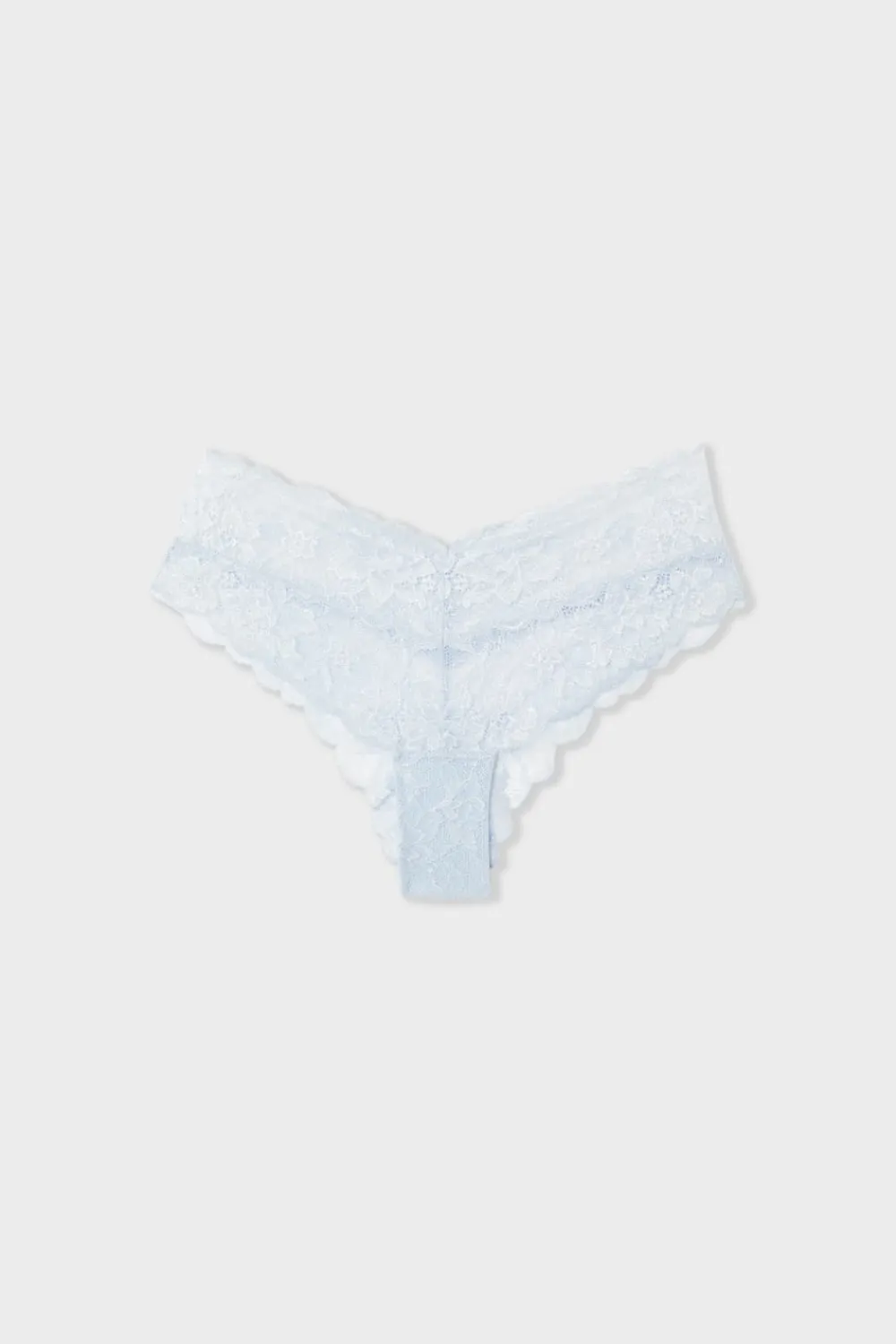 Hot ETAM Braga brasileñas en forma de V de encaje AZUL
