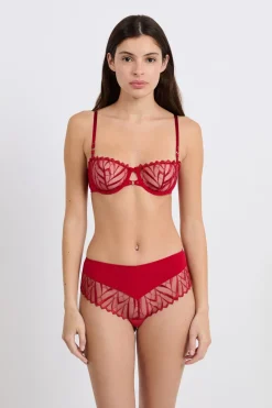 ETAM Braga culotte con bordado ROJO