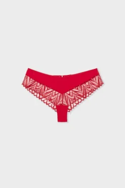 ETAM Braga culotte con bordado ROJO