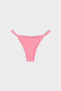 Sale ETAM Braga de bikini brasileña a rayas IMP FOND ROSA