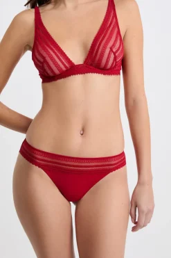 Clearance ETAM Braga de encaje ROJO