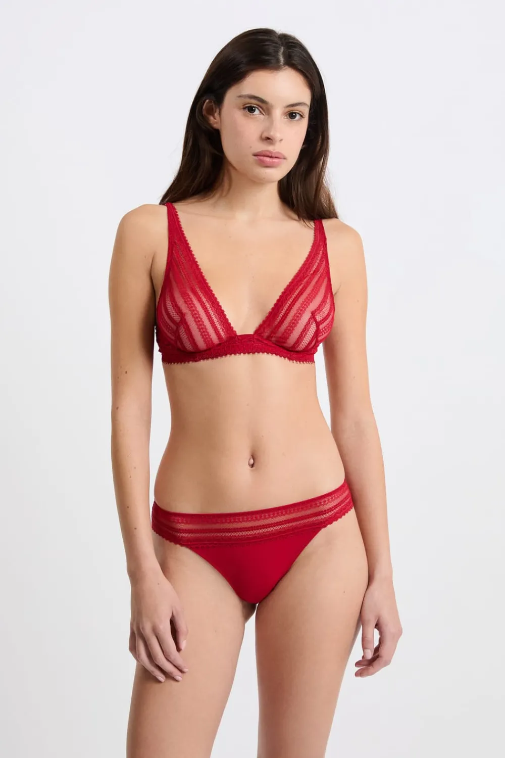 Clearance ETAM Braga de encaje ROJO