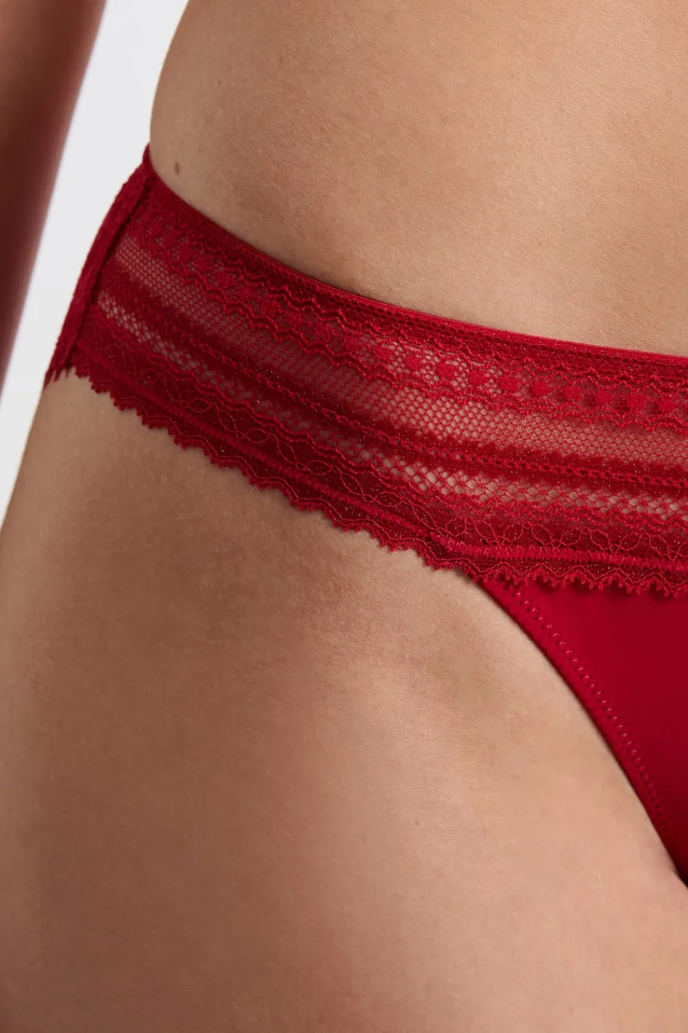 Clearance ETAM Braga de encaje ROJO