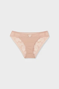 Best ETAM Braga de encaje y microfibra ROSA EMPOLVADO