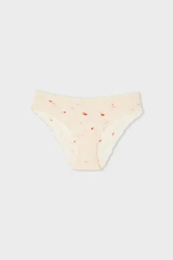 Outlet ETAM Braga de microfibra con estampado de besos IMP FOND ROSA