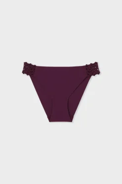 Outlet ETAM Braga de microfibra y encaje MORADO
