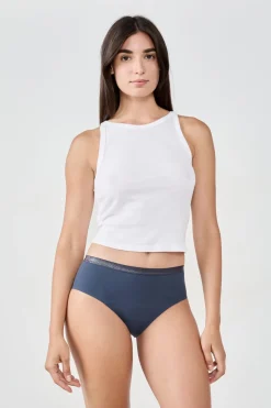Best ETAM Braga menstrual - Flujo abundante AZUL MARINO