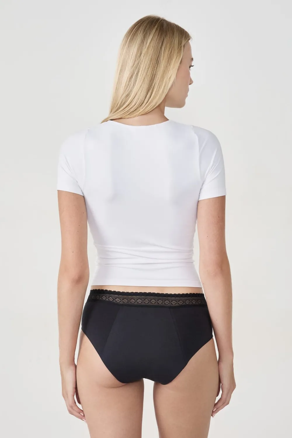 Outlet ETAM Braga menstrual de algodón - Flujo abundante NOIR
