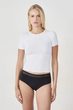 Outlet ETAM Braga menstrual de algodón - Flujo abundante NOIR