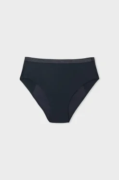 New ETAM Braga menstrual de cintura alta - Flujo abundante NEGRO