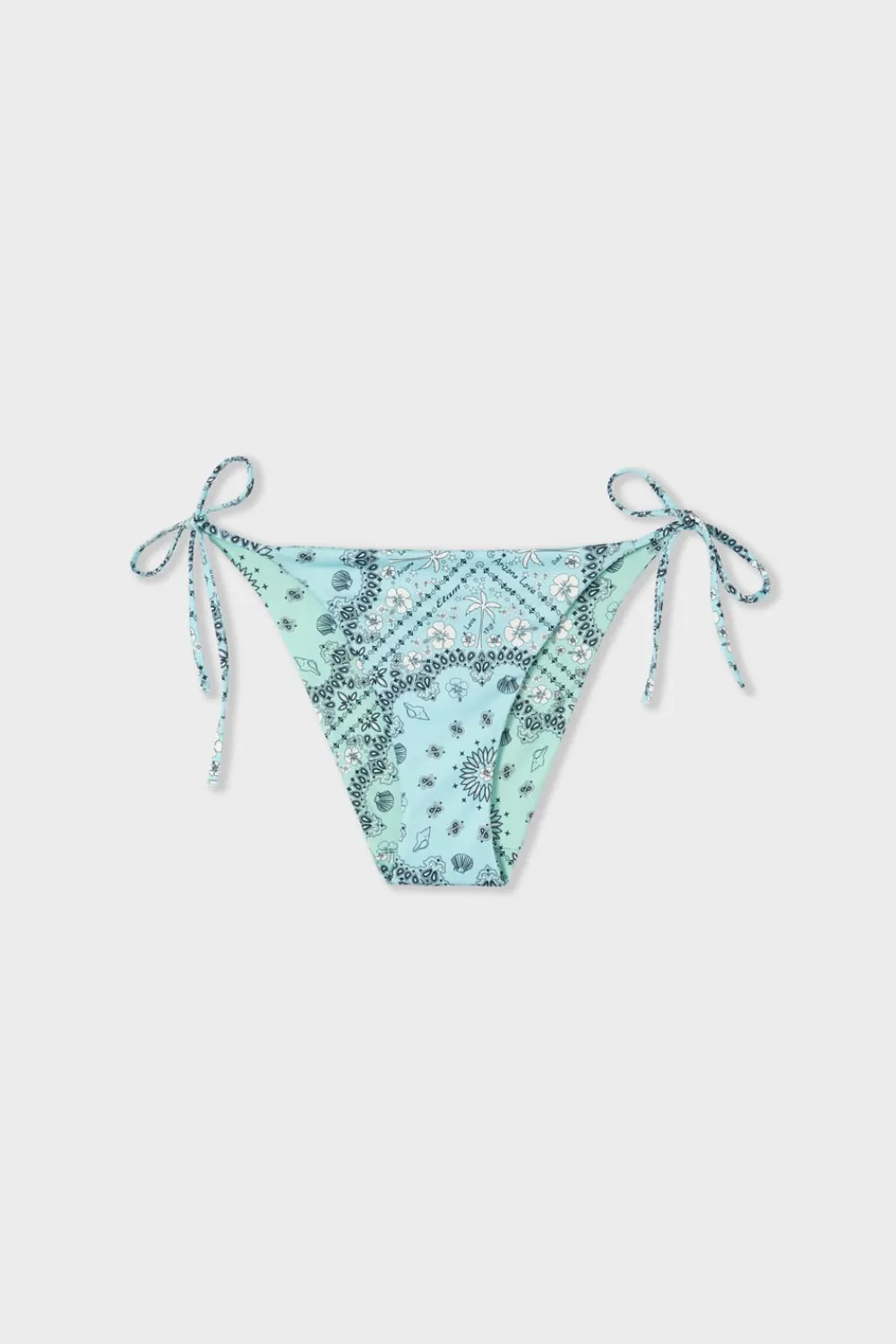 Hot ETAM Braguita bikini lazada estampada reversible ESTAMPADO FONDO VERDE