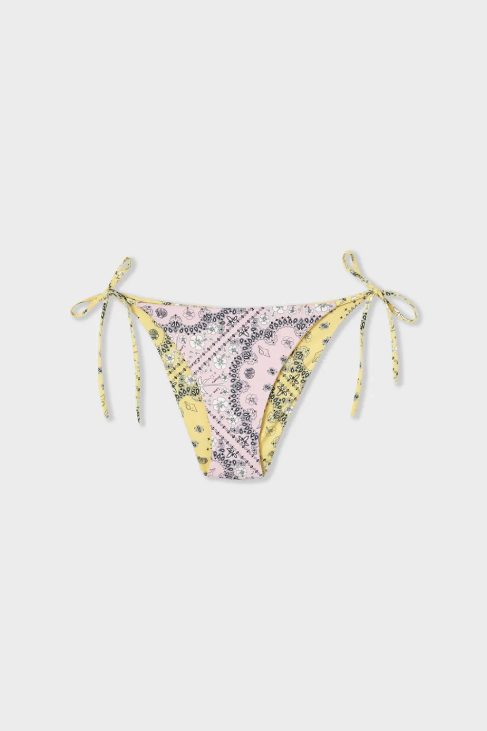 Sale ETAM Braguita bikini lazada estampada reversible ESTAMPADO FONDO ROSA
