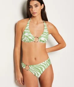 Sale ETAM Braguita brasileña con detalle de anilla FONDO VERDE IMP