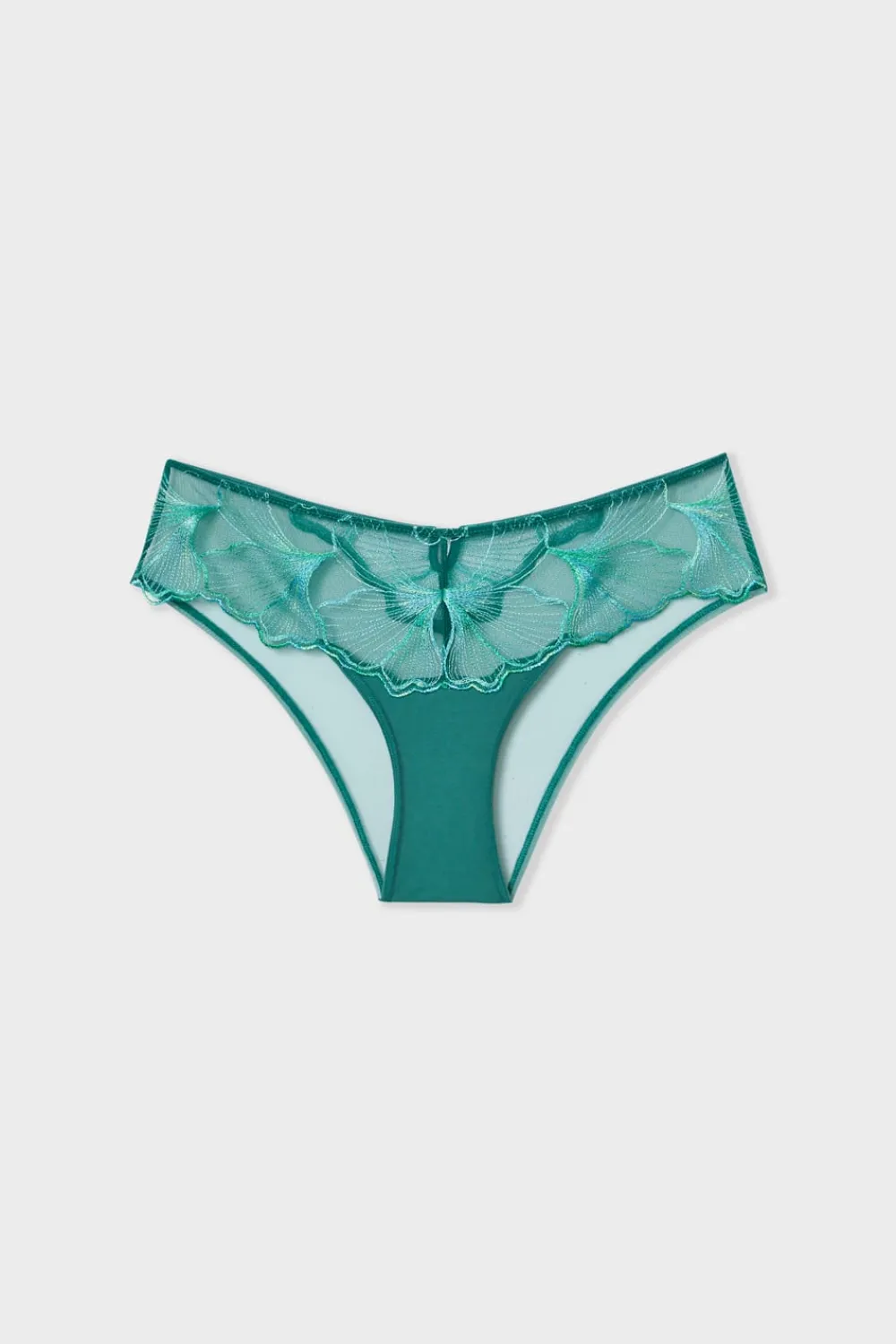 Hot ETAM Braguita brasileña de encaje VERDE OSCURO