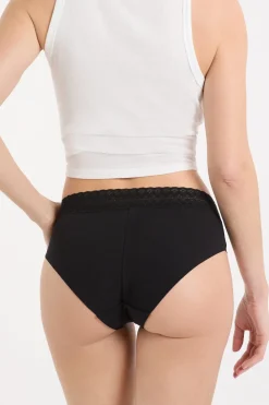 Outlet ETAM Braguita culotte de algodón sin costuras NEGRO