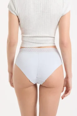 Outlet ETAM Braguita culotte de algodón sin costuras GRIS CLARO