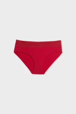 Discount ETAM Braguita culotte de algodón sin costuras CARDINAL