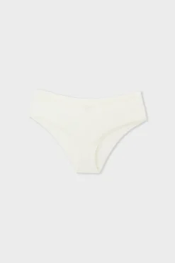 Hot ETAM Braguita culotte de microfibra con detalle de encaje BLANCO
