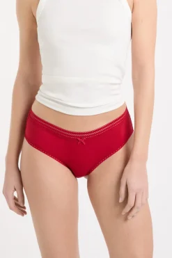 Online ETAM Braguita culotte de microfibra con detalle de encaje CARDINAL