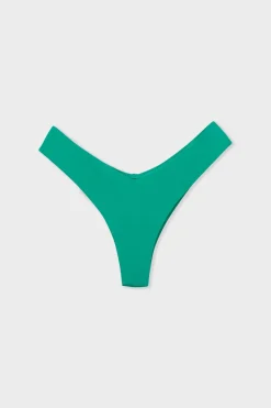 New ETAM Braguita de bikini brasileña de tiro alto VERDE