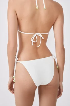 Sale ETAM Braguita de bikini brasileña con lazos BLANCO