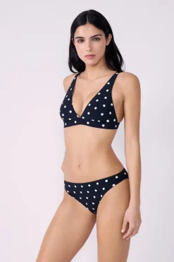 Hot ETAM Braguita de bikini con lunares IMP FD NEGRO